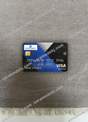 Lebanon Emirates Lebanon Bank visa signature card photolook front